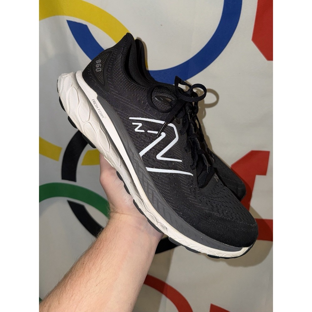 New Balance Fresh Foam X 860 Mens 12 Running Shoes Black Athletic Sneakers